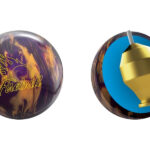 Ebonite Fireball Purple/Gold