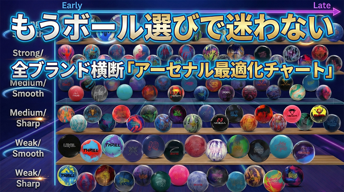 投稿についてもっと詳しく もうボール選びで迷わない｜全ブランド横断「アーセナル最適化チャート」