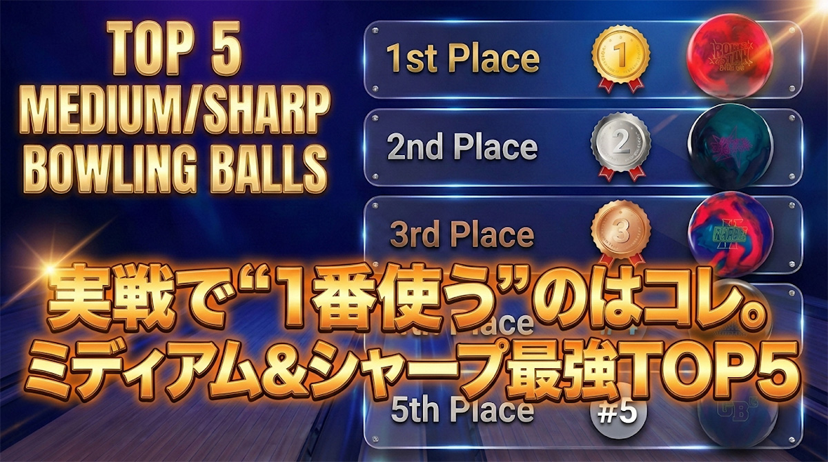 2025年版：ミディアム＆シャープなおすすめボウリングボールTOP5