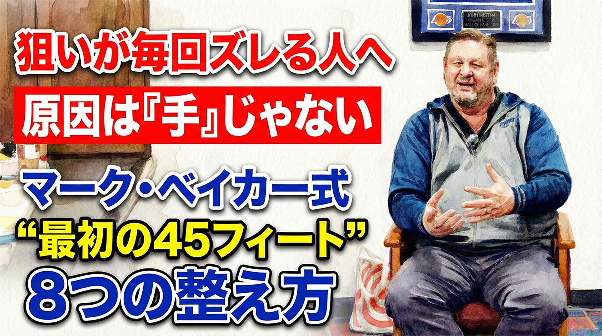 狙いが安定しない理由は「手」じゃなかった：マーク・ベイカー式ポイント8選