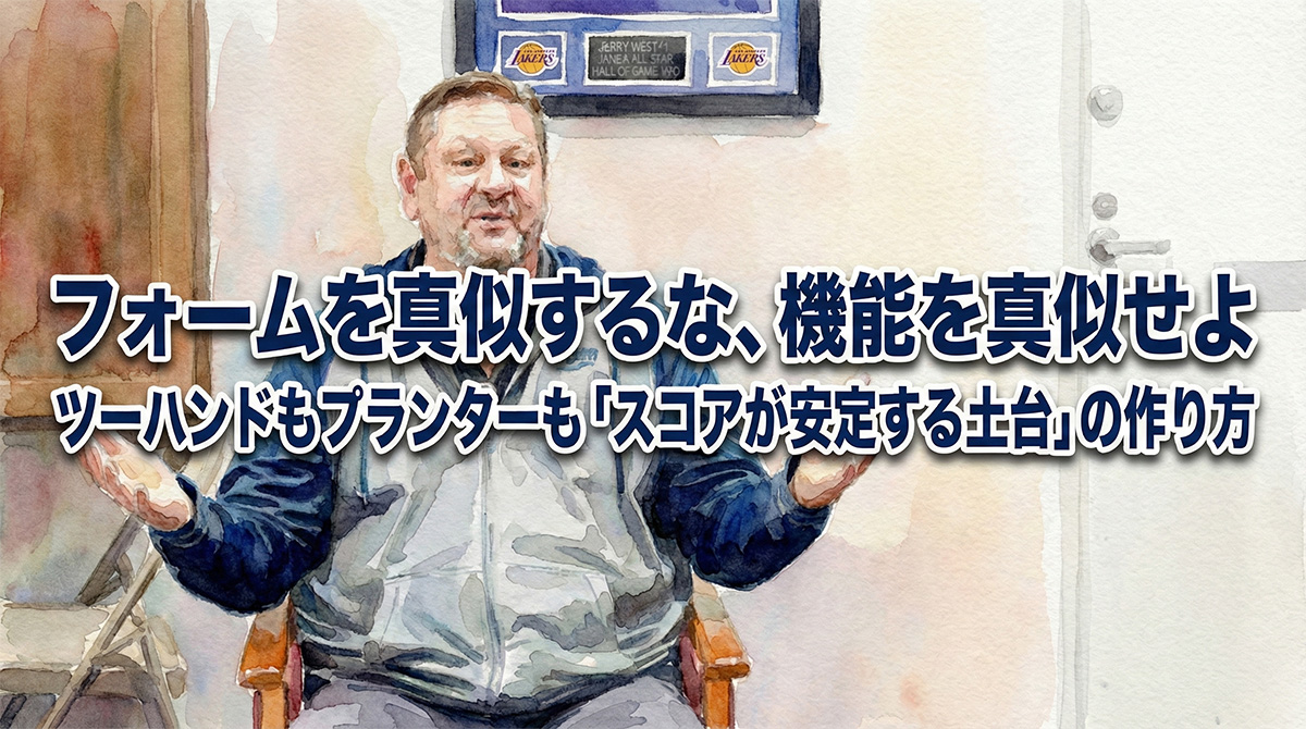 フォームを真似するな、機能を真似せよ：ツーハンドもプランターも「スコアが安定する土台」の作り方