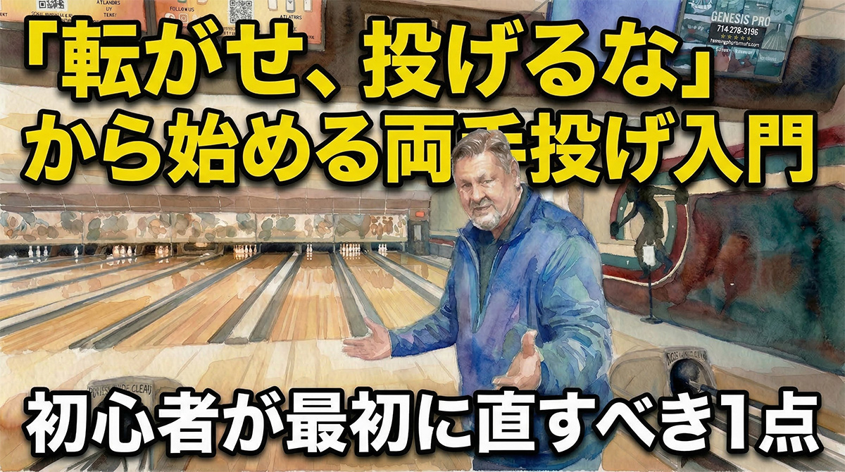 「転がせ、投げるな」から始める両手投げ入門：初心者が最初に直すべき1点