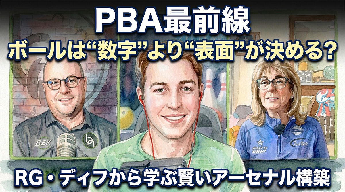 PBA最前線：ボールは“数字”より“表面”が決める？RG・ディフから学ぶ賢いアーセナル構築