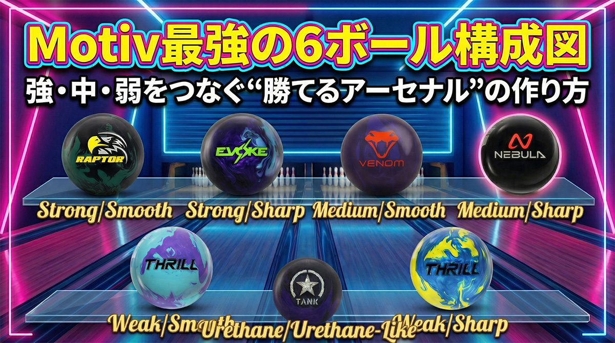 Motiv最強の6ボール構成図：強・中・弱をつなぐ“勝てるアーセナル”の作り方