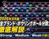 2026年4月版「全ブランド・ボウリングボール分類ガイド」徹底解説：Strong／Medium／Weakの選び方